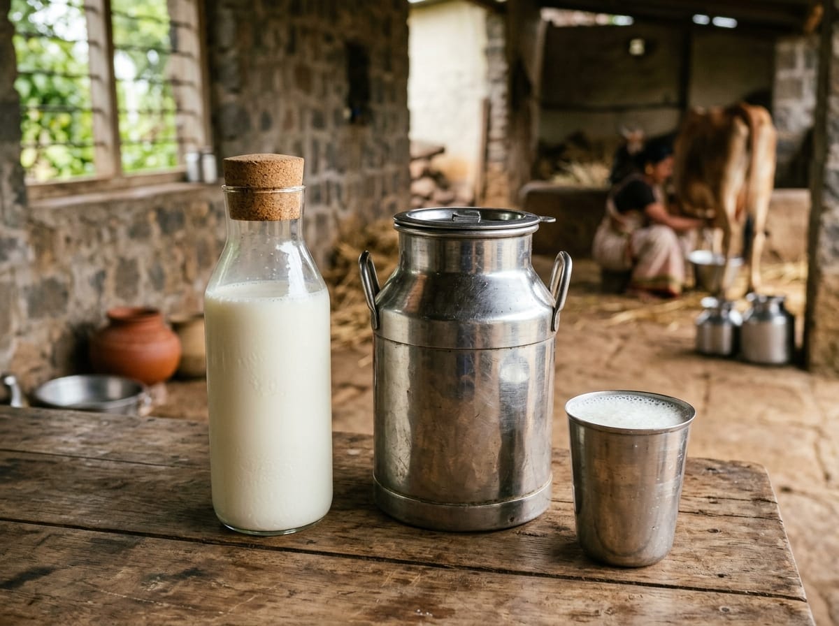 Pure Farm Fresh Cow Milk